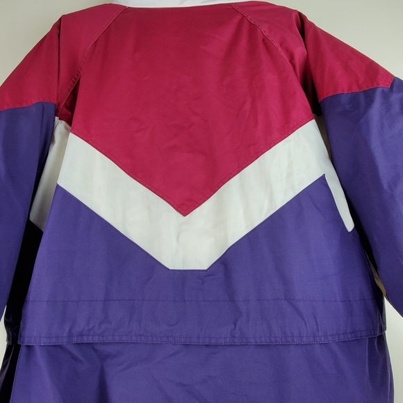 Andy John's Vintage Coat Jacket XL Purple White - Picture 3 of 8